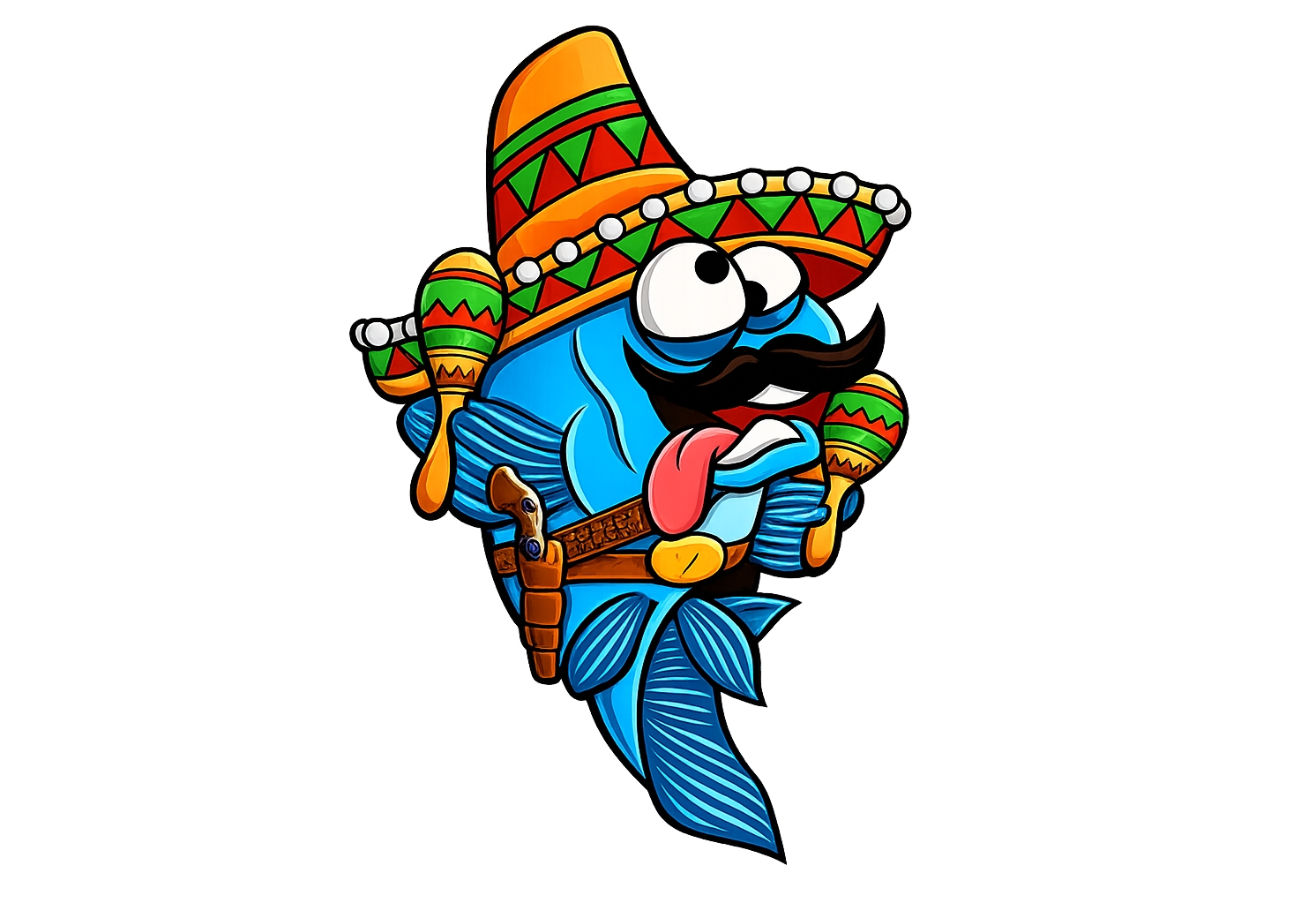La Mojarra Loca mascot