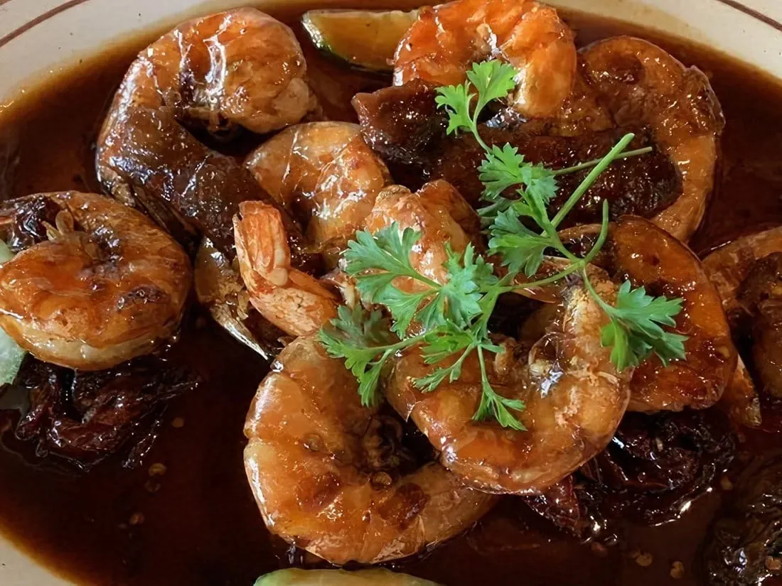Camarones a la Diabla at La Mojarra Loca, Las Vegas mariscos