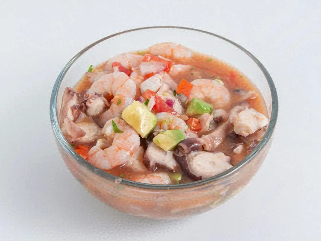 Cóctel de Camarón at La Mojarra Loca, Las Vegas mariscos
